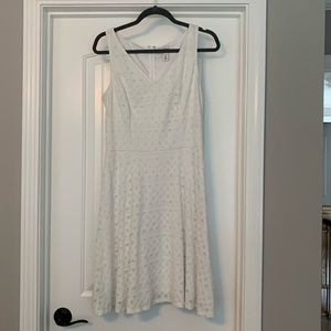 WHBM white lace dress